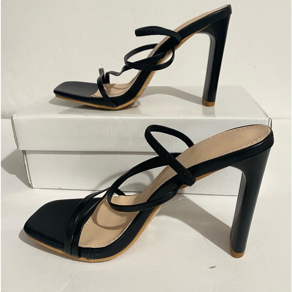 @@@Women 4” Thin Straps High Heel 👠 Shoes. Size: 37 (6.5)